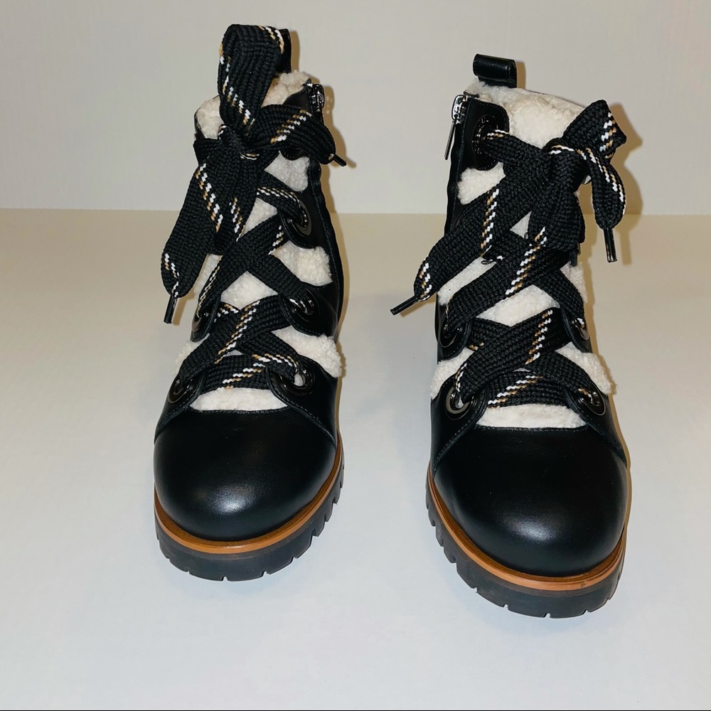 NEW JIMMY CHOO Bei Ankle Leather Combat Boots - Picture 6 of 16